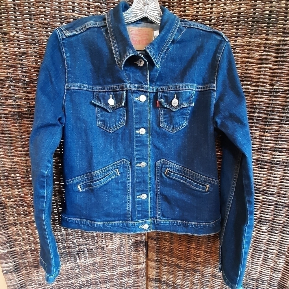 Levis Denim Trucker Jacket Blue Size XL JR